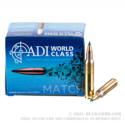 200 Rounds of .223 Ammo by ADI World Class - 55gr BlitzKing