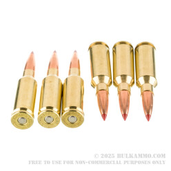 20 Rounds of 6mm ARC Ammo by Hornady V-Match - 80gr ELD-VT