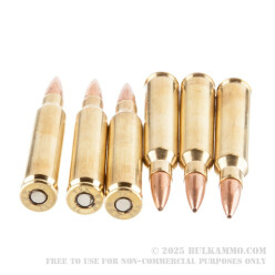 20 Rounds of 5.56x45 Ammo by Barnes Precision Match - 85gr OTM