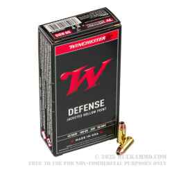 50 Rounds of .40 S&W Ammo by Winchester - 180gr JHP