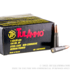 1000 Rounds of 7.62x39mm Ammo by Tula - 154gr SP