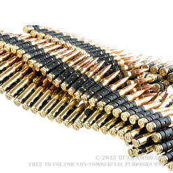 500 Rounds of 7.62x51mm Linked M80 Ammo by Magtech - 148gr FMJ-BT