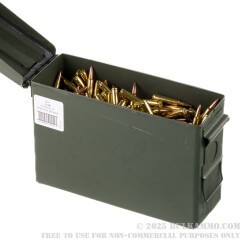 500 Rounds of 5.56x45 Ammo by American Quality Ammunition in Ammo Can - 75gr Bonded SP