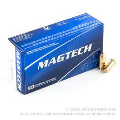 50 Rounds of .40 S&W Ammo by Magtech - 180gr FMJ