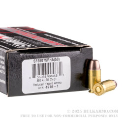 50 Rounds of .380 ACP Ammo by SinterFire RHA - 75gr Frangible