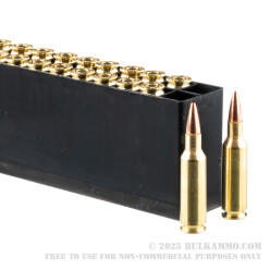 200 Rounds of .224 Valkyrie Ammo by Hornady BLACK - 75gr BTHP