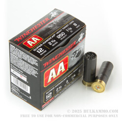 25 Rounds of 12ga 2-3/4" Ammo by Winchester - 1 1/8 ounce #8 shot