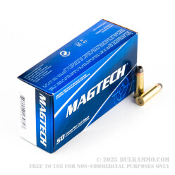 50 Rounds of .38 Spl Ammo by Magtech - 158gr +P SJHP