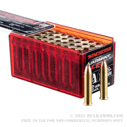 50 Rounds of .22 WMR Ammo by Winchester Varmint LF - 25gr NTX