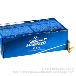 250 Rounds of .38 Spl Ammo by Magtech - 158gr LRN