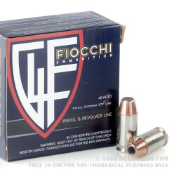 500  Rounds of .45 ACP Ammo by Fiocchi - 200gr XTP JHP