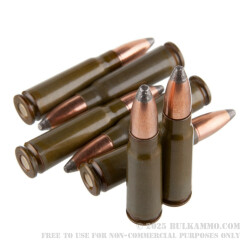 20 Rounds of 7.62x39mm Ammo by Brown Bear - 125gr SP