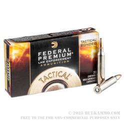 20 Rounds of .223 Ammo by Federal Law Enforcement - 62gr Bonded SP