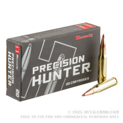20 Rounds of .308 Win Ammo by Hornady Precision Hunter - 178gr ELD-X