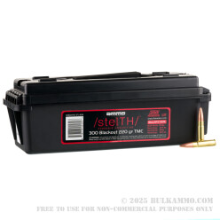 200 Rounds of .300 AAC Blackout Ammo by Ammo Inc. stelTH - 220gr TMJ