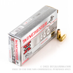 50 Rounds of .40 S&W Ammo by Winchester WinClean - 180gr BEB - LE Trade-In