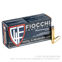 50 Rounds of .357 Mag Ammo by Fiocchi - 125gr SJSP