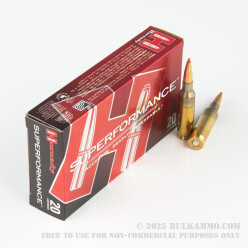 20 Rounds of 6.5 mm Creedmoor Ammo by Hornady - 120gr GMX