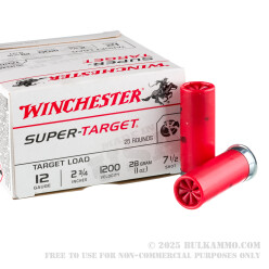 250 Rounds of 12ga Ammo by Winchester Super Target - 1 ounce #7 1/2 shot