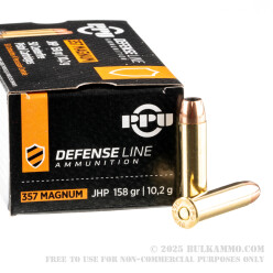 500 Rounds of .357 Mag Ammo by Prvi Partizan - 158gr JHP