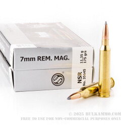 20 Rounds of 7mm Rem Mag Ammo by Sellier & Bellot - 175gr Nosler Partition