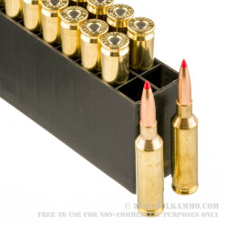 20 Rounds of 6mm Creedmoor Ammo by Hornady Match - 108gr ELD Match