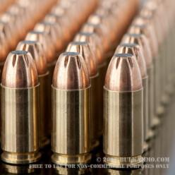 1000 Rounds of 9mm Ammo by Federal - 95gr JSP