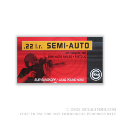 500 Rounds of .22 LR Ammo by GECO - 40gr LRN