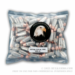 100 Rounds of .357 SIG Ammo by MBI - 124gr FMJFN