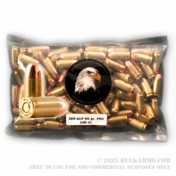 380 ACP Ammo - 95 gr FMJ Ammunition by MBI