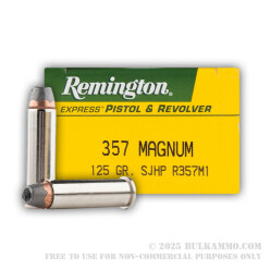 500  Rounds of .357 Mag Ammo by Remington - 125gr SJHP