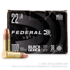 4400 Rounds of .22 LR Ammo by Federal Black Pack - 36gr CPHP