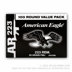 1000 Rounds of .223 Ammo by Federal - 55gr FMJ Packaged in Ammo Can