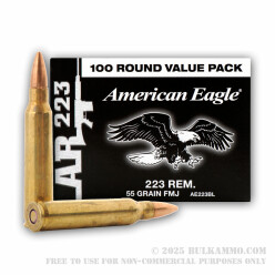 1000 Rounds of .223 Ammo by Federal - 55gr FMJ Packaged in Ammo Can