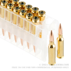 20 Rounds of 6.5 mm Creedmoor Ammo by Federal - 120gr OTM