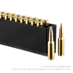20 Rounds of 6.5 Grendel Ammo by Hornady Frontier - 123gr FMJ