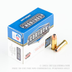 20 Rounds of +P .38 Super Ammo by Corbon - 125gr JHP
