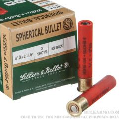 25 Rounds of .410 Ammo by Sellier & Bellot - 2-1/2"  000 Buck