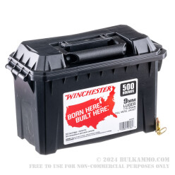 500 Rounds of 9mm Ammo by Winchester USA in Field Box - 115gr FMJ