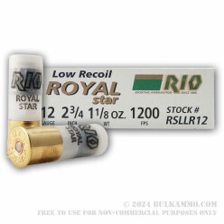 5 Rounds of 12ga Ammo by Rio - 1 ounce Rifled Slug