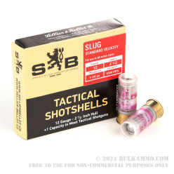 10 Rounds of 12ga 2-1/2" Ammo by Sellier & Bellot - 1 1/8 ounce Slug