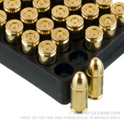 50 Rounds of 9mm Ammo by Veteran Ammo - 115gr FMJ