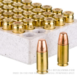 750 Rounds of 9mm Ammo by Winchester Active Duty - 115gr FMJ M1152