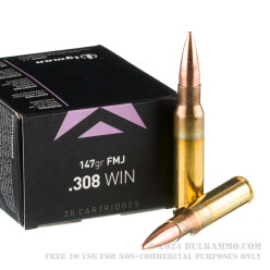 200 Rounds of .308 Win Ammo by Igman - 147gr FMJ