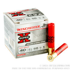25 Rounds of .410 Ammo by Winchester Super-X - 1/2 ounce #6 shot