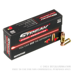 1000 Rounds of .45 ACP Ammo by Ammo Inc. Streak - 230gr TMJ Non-Incendiary Visual Tracer