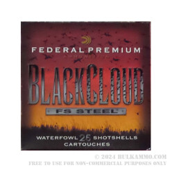 250 Rounds of 12ga Ammo by Federal Black Cloud - 1 1/4 ounce BBB