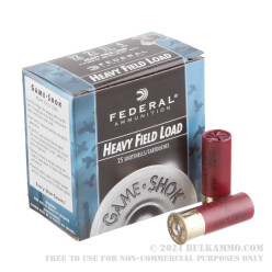 250 Rounds of 12ga Ammo by Federal Game-Shok - 2-3/4" 1-1/8 ounce #4 shot