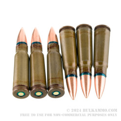 1000 Rounds of 7.62x39 Ammo by Red Army Standard - 122gr FMJ