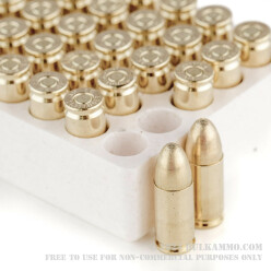 50 Rounds of 9mm Ammo by Armscor - 124gr FMJ